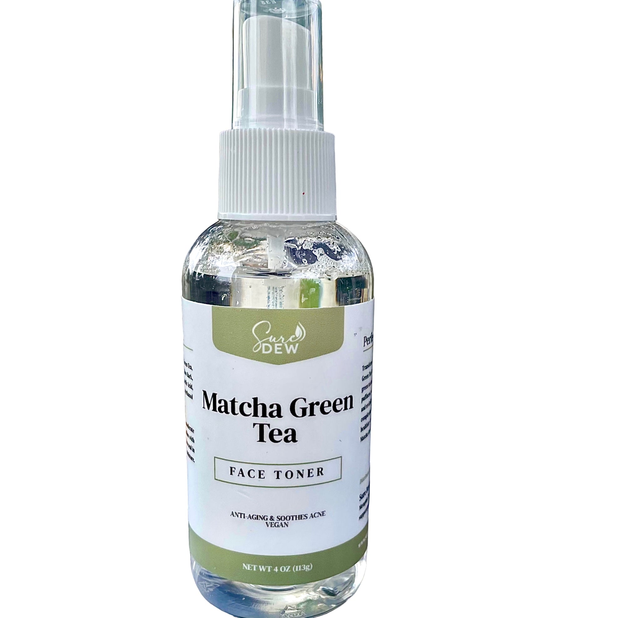 Matcha Green Tea Face Toner Sure Dew